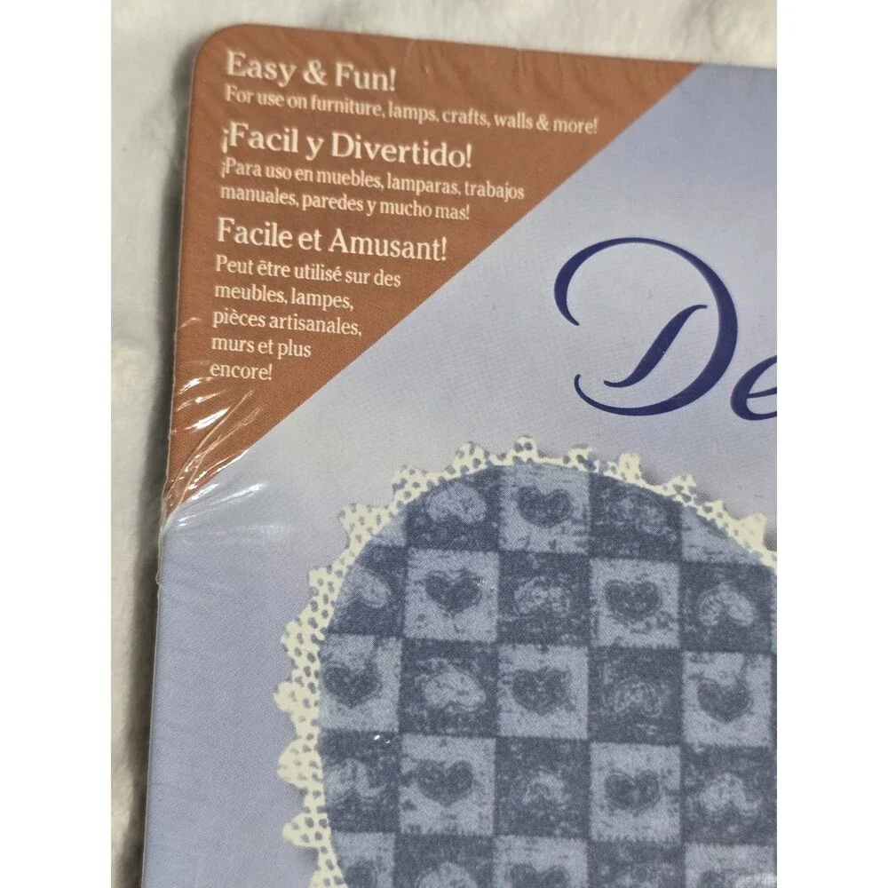 Vintage Cottagecore Blue Heart Wallpaper Cut Outs 2 New Decor FX Packages Canada